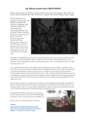 A preview of a PDF biography for Lewis, William Joseph